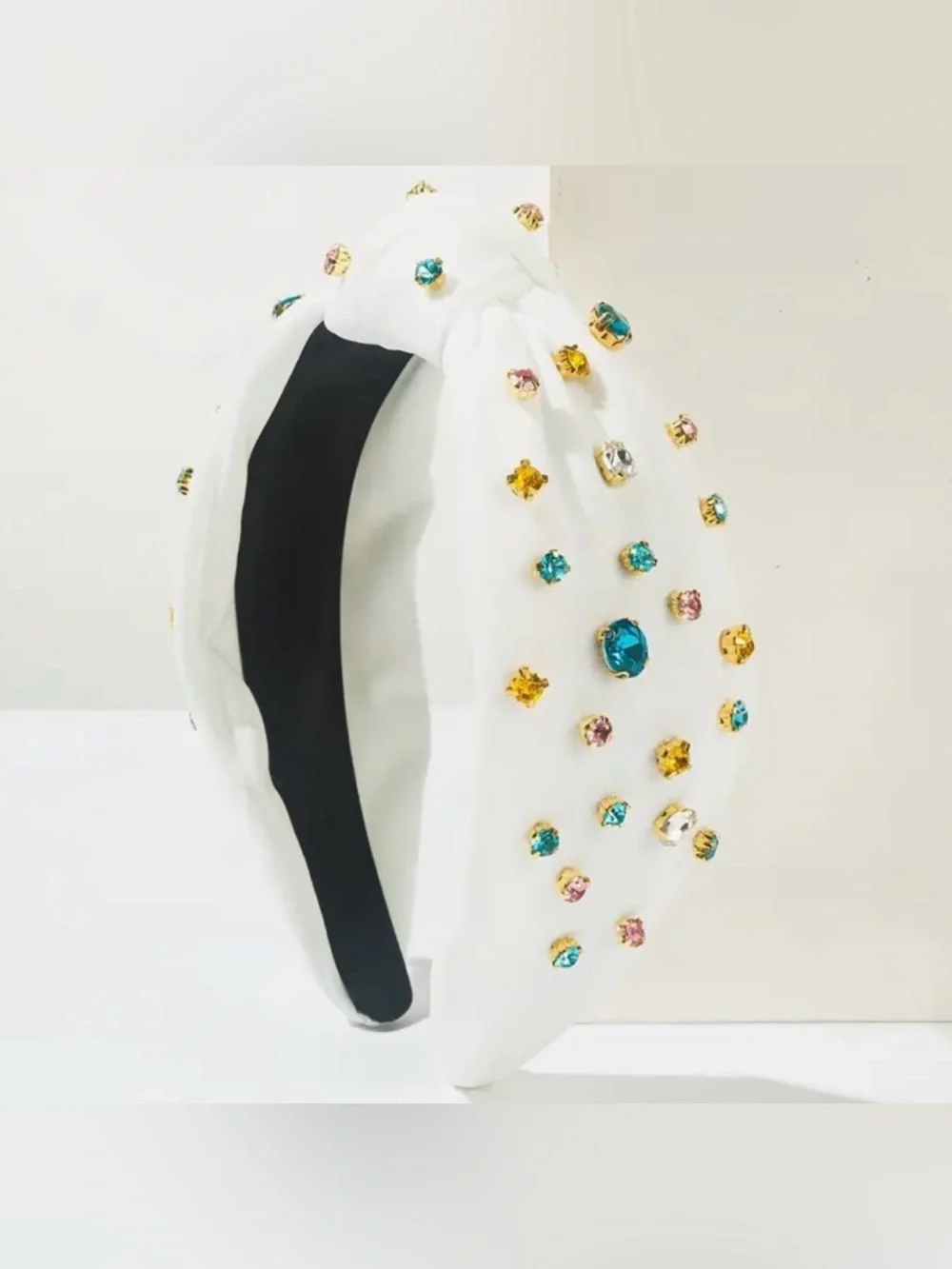 Princess Gems 💎 Embellished White Headbands